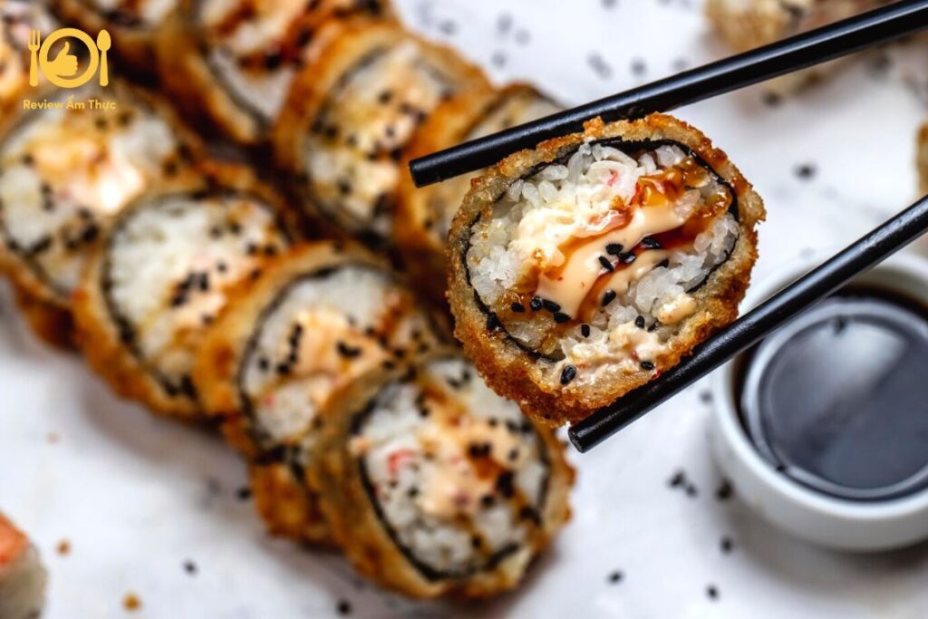 Hướng dẫn cách làm kimbap chiên, thơm ngon, giòn rụm tại nhà 6 kimbap chiên
