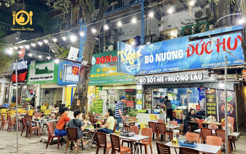 Review quán bò nướng Đức Huy Hải Phòng thơm ngon, đậm vị 8 bò nướng đức huy hải phòng