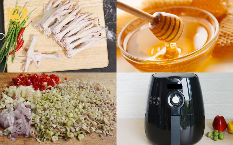 Chia sẻ cách làm chân gà nướng muối ớt bằng nồi chiên không dầu 6 chân gà nướng muối ớt bằng nồi chiên không dầu