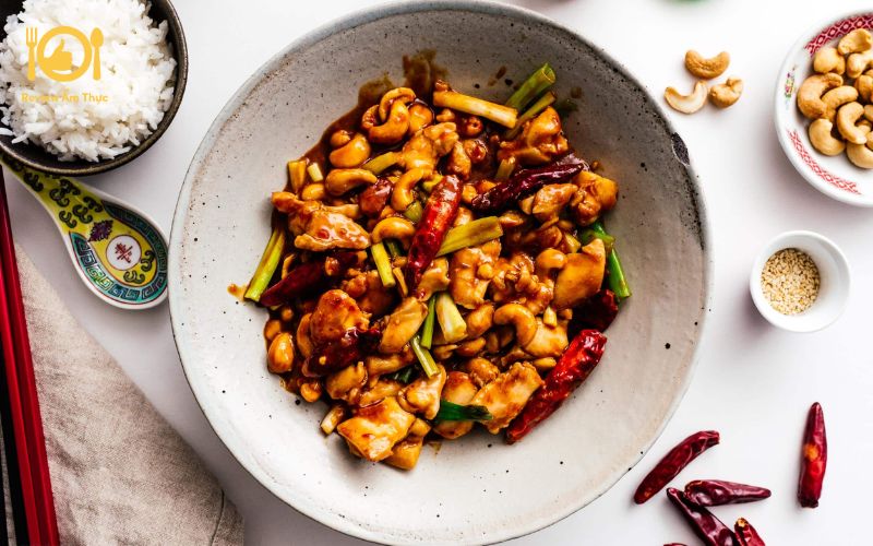 Hướng dẫn cách làm gà Cung Bảo thơm ngon, chuẩn vị Trung Hoa 11 Gà cung bảo