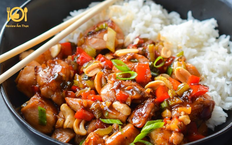 Hướng dẫn cách làm gà Cung Bảo thơm ngon, chuẩn vị Trung Hoa 8 Gà cung bảo