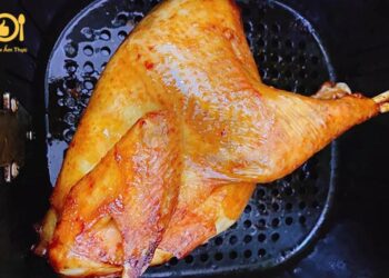 gà nướng mật ong bằng nồi chiên không dầu