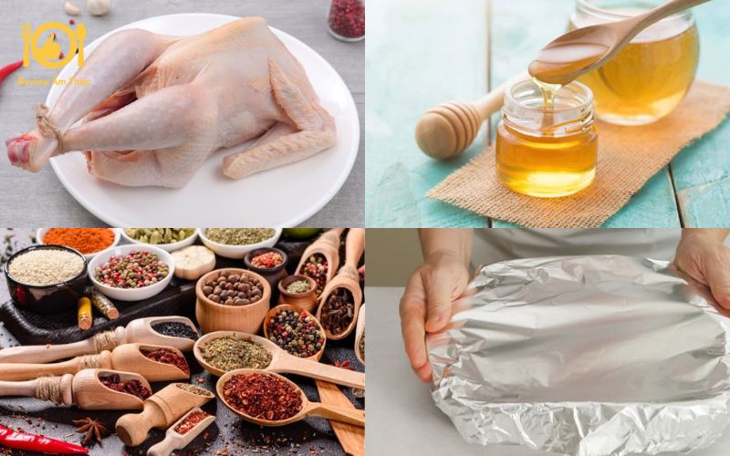 Tự tay làm gà nướng mật ong giấy bạc cho bữa cơm gia đình 7 gà nướng mật ong giấy bạc