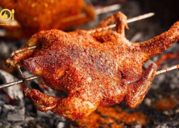 gà nướng muối ớt bằng lò nướng