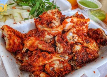 gà nướng muối ớt bếp cử