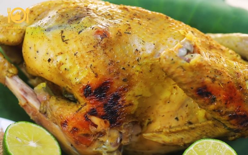 Bí quyết làm gà nướng muối ớt lá chanh thơm ngon, da vàng ươm 8 gà nướng muối ớt lá chanh