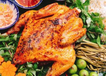 gà nướng ngũ vị hương mật ong