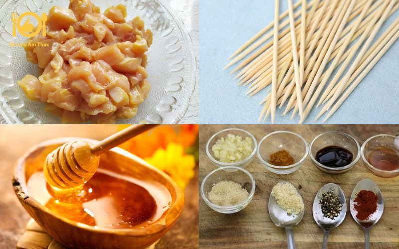 Đổi vị cuối tuần với gà xiên nướng mật ong đơn giản, dễ làm 7 gà xiên nướng mật ong