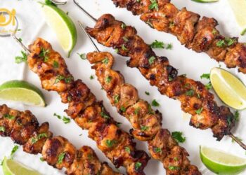 gà xiên nướng mật ong