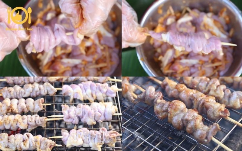 Cách làm lòng heo nướng từ đầu bếp chuẩn 5 sao 9 lòng heo nướng