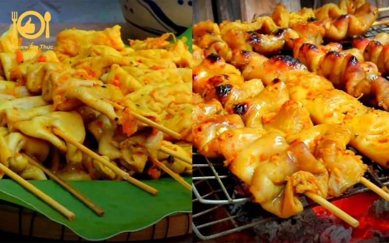 Hướng dẫn chi tiết cách làm món lòng heo nướng ngũ vị 8 lòng heo nướng ngũ vị