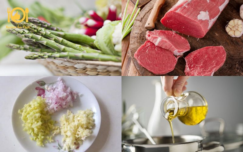 Cách làm măng tây xào thịt bò - Món ngon hao cơm, ai cũng thích 7 măng tây xào thịt bò