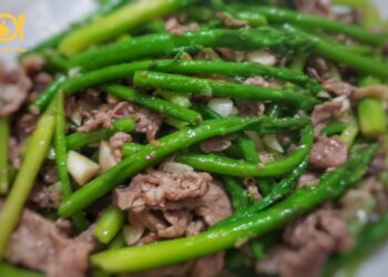 măng tây xào thịt bò
