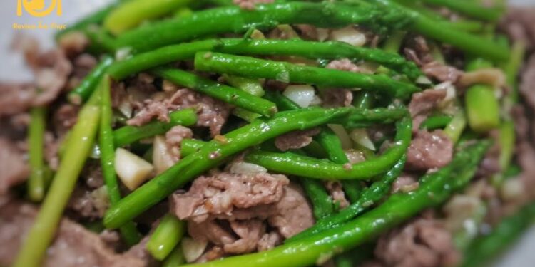 Cách làm măng tây xào thịt bò - Món ngon hao cơm, ai cũng thích 6 măng tây xào thịt bò