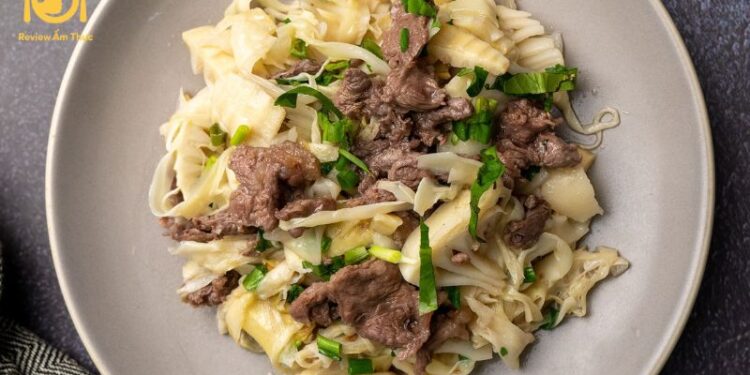 măng xào thịt bò