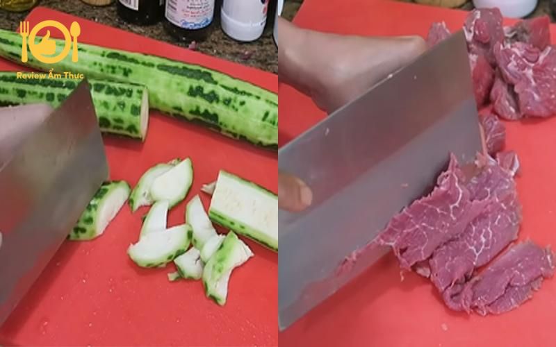 Hướng dẫn cách nấu mướp xào thịt bò không dai, giòn ngọt 12 mướp xào thịt bò