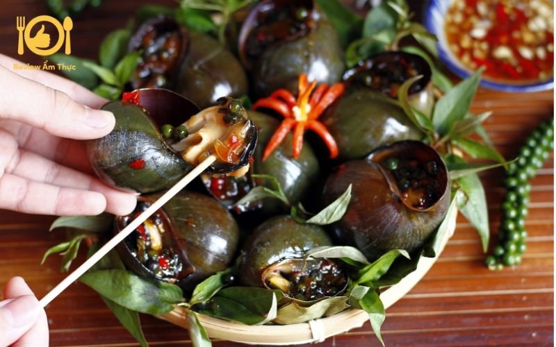 Cách làm món ốc bươu nướng tiêu xanh chuẩn miền Tây 7 ốc bươu nướng tiêu xanh