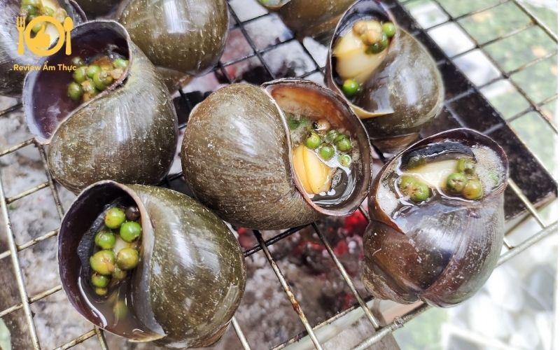 Cách làm món ốc bươu nướng tiêu xanh chuẩn miền Tây 9 ốc bươu nướng tiêu xanh