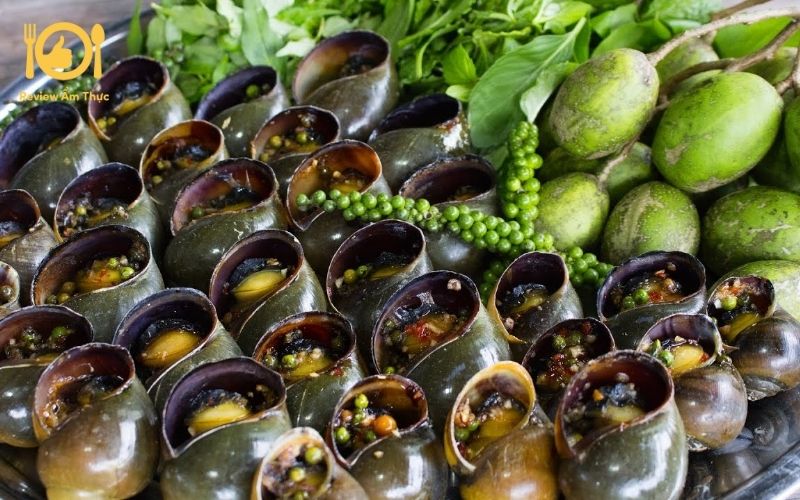 Cách làm món ốc bươu nướng tiêu xanh chuẩn miền Tây 11 ốc bươu nướng tiêu xanh