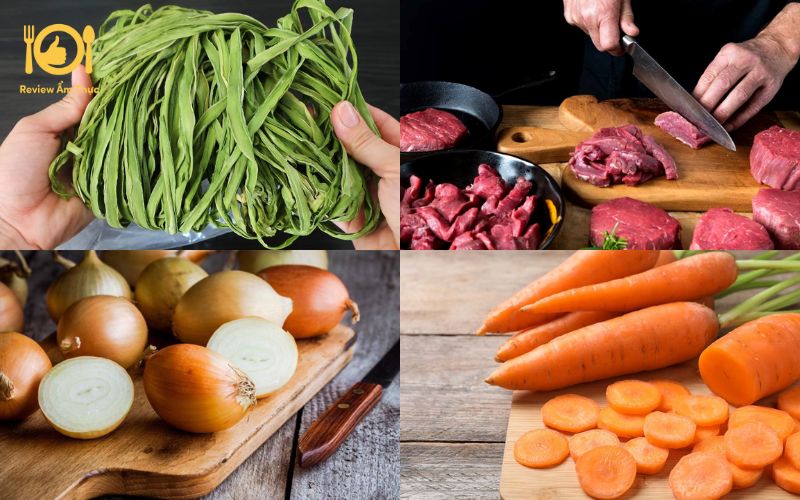 Rau tiến vua xào thịt bò - Món ăn chiều nhanh gọn cho gia đình 8 rau tiến vua xào thịt bò