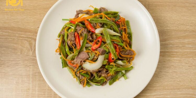 Rau tiến vua xào thịt bò - Món ăn chiều nhanh gọn cho gia đình 6 rau tiến vua xào thịt bò