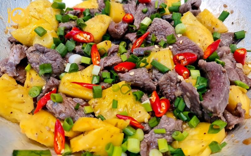 Cách làm thịt bò xào dứa - Món ngon cho những ngày bận rộn 11 thịt bò xào dứa