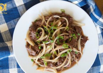 thịt bò xào hành tây