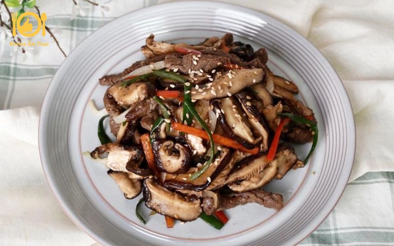 Thịt bò xào nấm hương - Món ngon thanh đạm, bổ dưỡng cho sức khỏe 7 thịt bò xào nấm hương