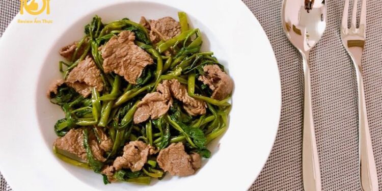 Cách làm thịt bò xào rau muống - Món ăn thơm ngon đưa miệng 8 thit-bo-xao-rau-muong