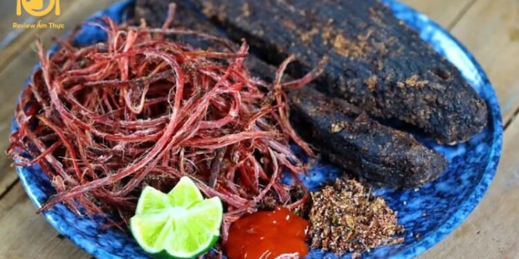 thịt trâu gác bếp