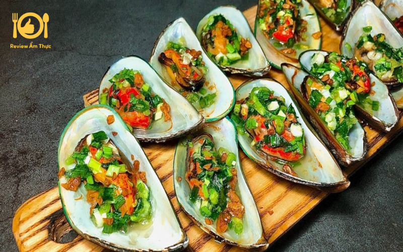 Bật mí công thức làm vẹm nướng mỡ hành ngon số 1 11 vẹm nướng mỡ hành