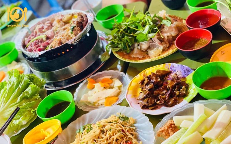 Review quán bò nầm nướng bà Hoa - quán ăn hot nhất Hà Nội 8 bò nầm nướng bà hoa