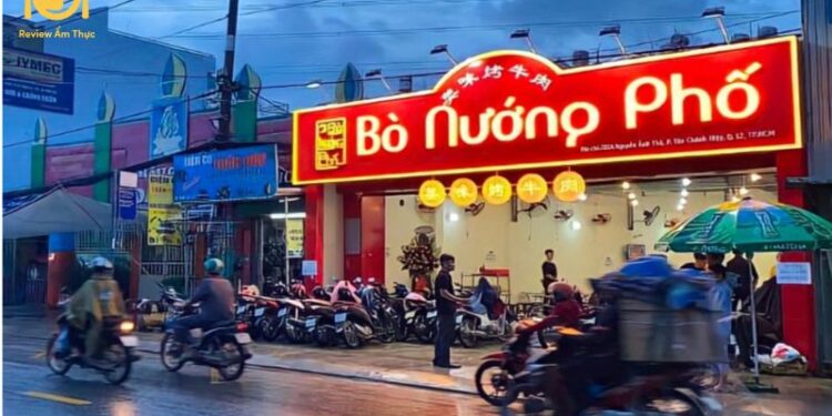 Bò nướng phố Bình Thới