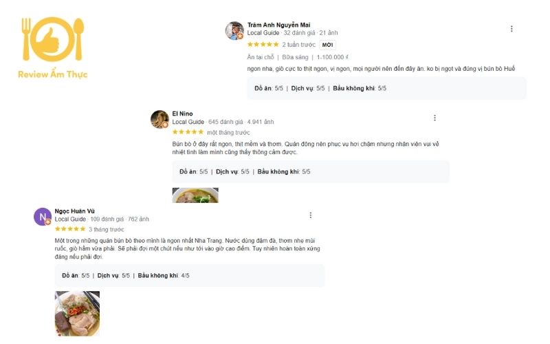 Review quán bún bò Hương Giang Nha Trang có gì hấp dẫn? 11 bún bò Hương Giang Nha Trang