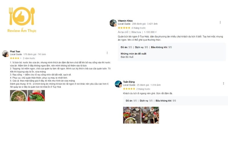 Review bún bò sông Hương vị Huế xưa ngay tại tỉnh Phú Yên 11 bún bò sông hương