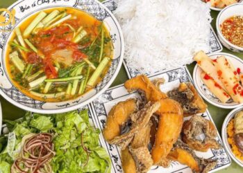 bún cá chấm an viên