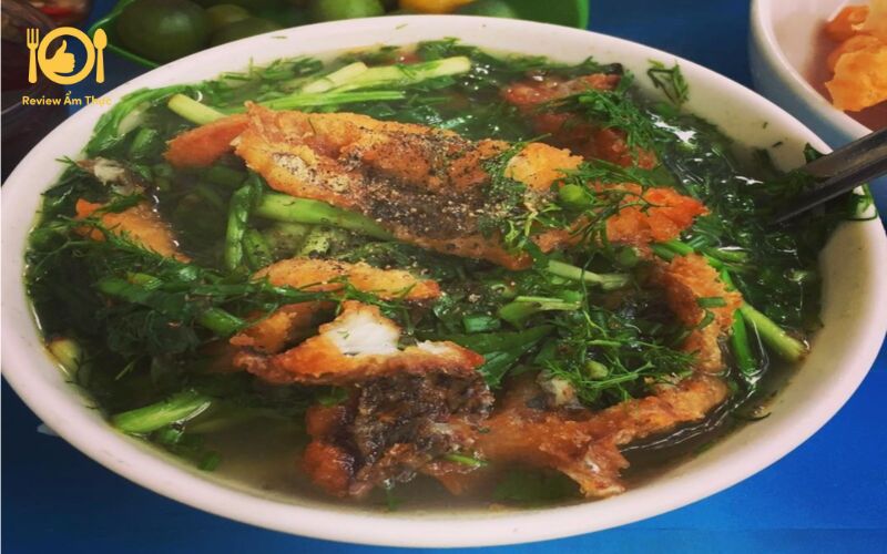 Review bún cá chấm Gốc Đa - Quán ăn hấp dẫn ngay phố Vũ Thạnh 9 Bún cá chấm Gốc Đa