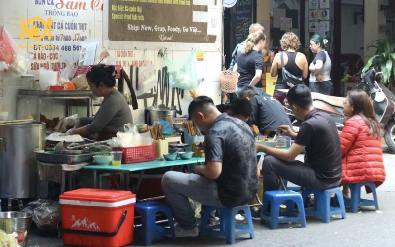 Review quán bún cá Sâm Cây Si - Quán có cá cuộn cực kỳ độc đáo 9 bun ca sam cay si