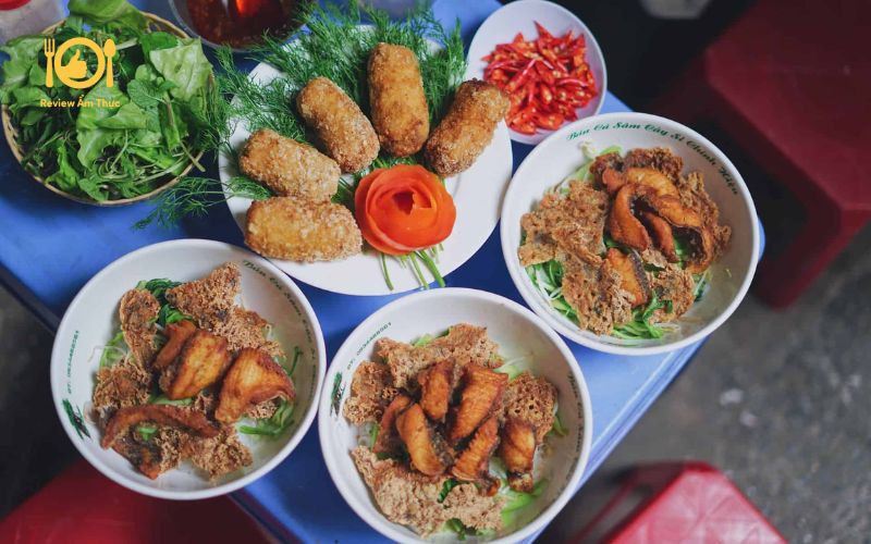 Review quán bún cá Sâm Cây Si - Quán có cá cuộn cực kỳ độc đáo 11 bun ca sam cay si