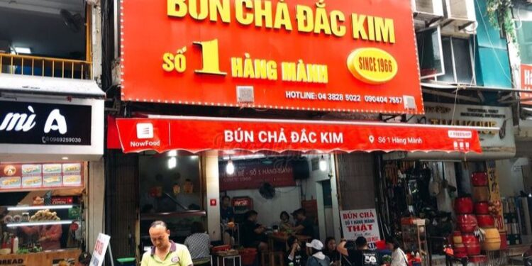 bún chả đắc kim