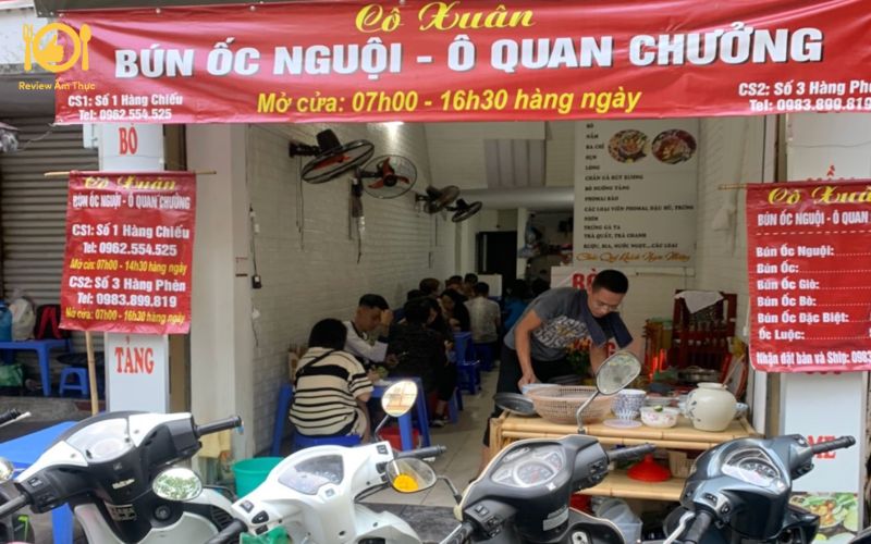 Review quán bún ốc nguội Ô Quan Chưởng thơm ngon số 1 Hà Nội 7 Bún ốc nguội Ô Quan Chưởng