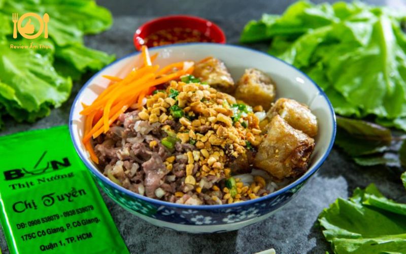 Review bún thịt nướng chị Tuyền - Biểu tượng của ẩm thực Sài Gòn 10 bún thịt nướng chị tuyền