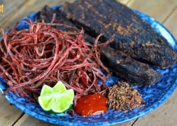 cách ăn thịt trâu gác bếp