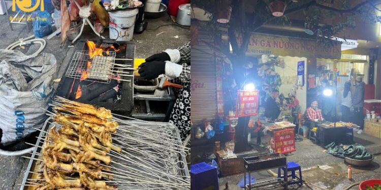 chân gà nướng lê đại hành