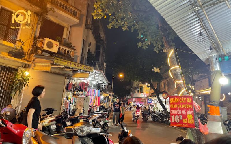 Review quán chân gà nướng Ngõ Gạch - Chân gà nướng quán Cây Đa 9 chan ga nuong ngo gach