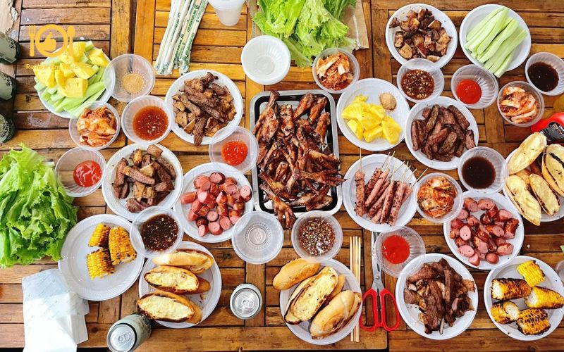 Review quán chân gà nướng Ngõ Gạch - Chân gà nướng quán Cây Đa 11 chan ga nuong ngo gach