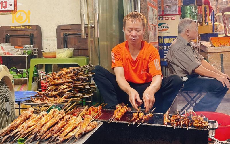 Review quán chân gà nướng Ngõ Gạch - Chân gà nướng quán Cây Đa 12 chan ga nuong ngo gach