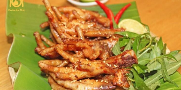 chan ga nuong noi chien khong dau