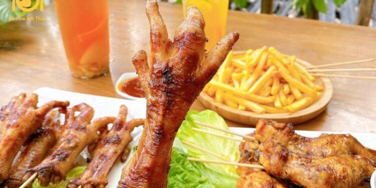 Chân gà nướng Tanka ngon "xỉu up xỉu down" - Review chi tiết