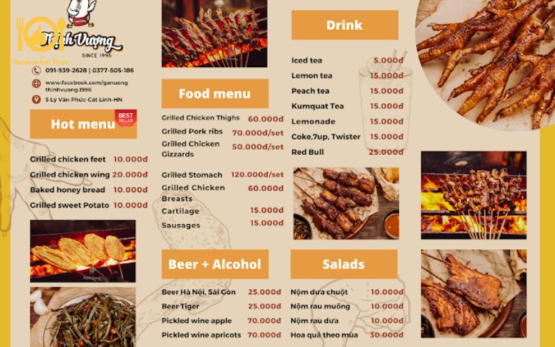 Review quán chân gà nướng Thịnh Vượng - Quán siêu đông có gì hot? 11 chân gà nướng thịnh vượng